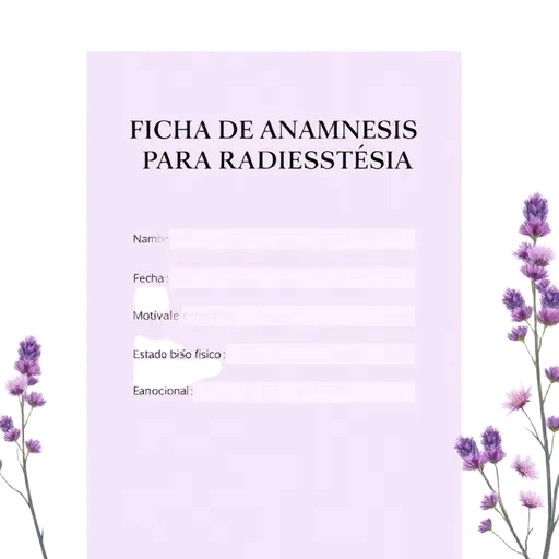 Ficha de Anamnesis para Radiestesia (Editable en Canva)