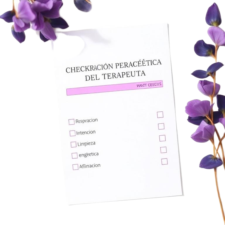 Checklist de Preparación Energética del Terapeuta